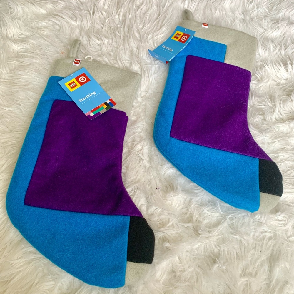 NWT 2 LEGO holiday stockings
